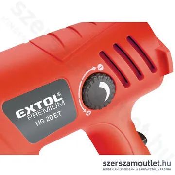 EXTOL Hőlégfúvó kofferben tartozékokkal (2000W/600°C)