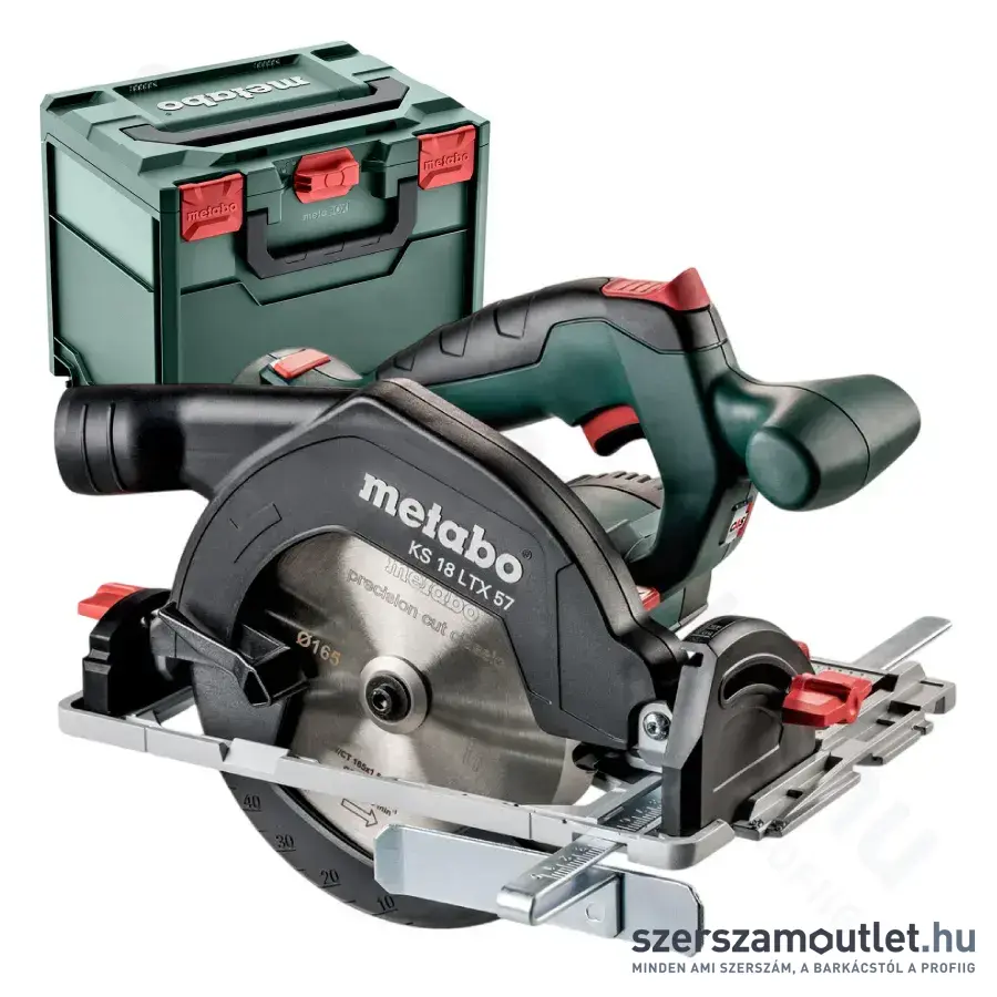 METABO KS 18 LTX 57 Akkus körfűrész (165mm) metaBOXban (Akku és töltő nélkül!)