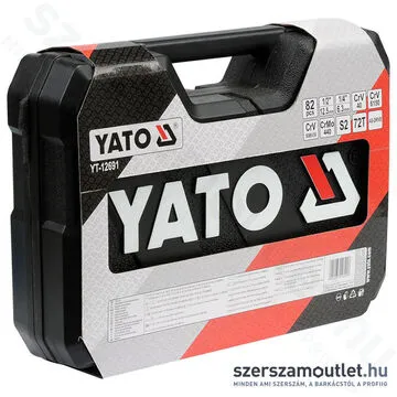YATO Dugókulcs készlet racsnis hajtókarral 82db-os (1/2