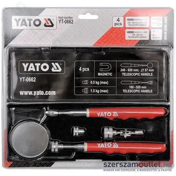 YATO Teleszkópos ellenőrző készlet tükör és mágnespálca (YT-0662)