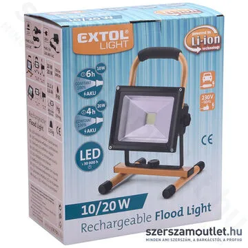EXTOL Hordozható LED lámpa IP65 (20W/1400Lm)