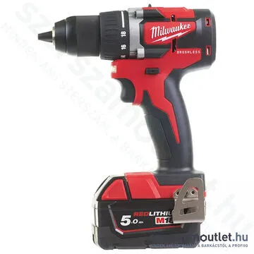 MILWAUKEE M18 CBLDD-502X Akkus fúró-csavarbehajtó, szénkefementes, HD kofferben (60Nm/2x5,0Ah/18V)
