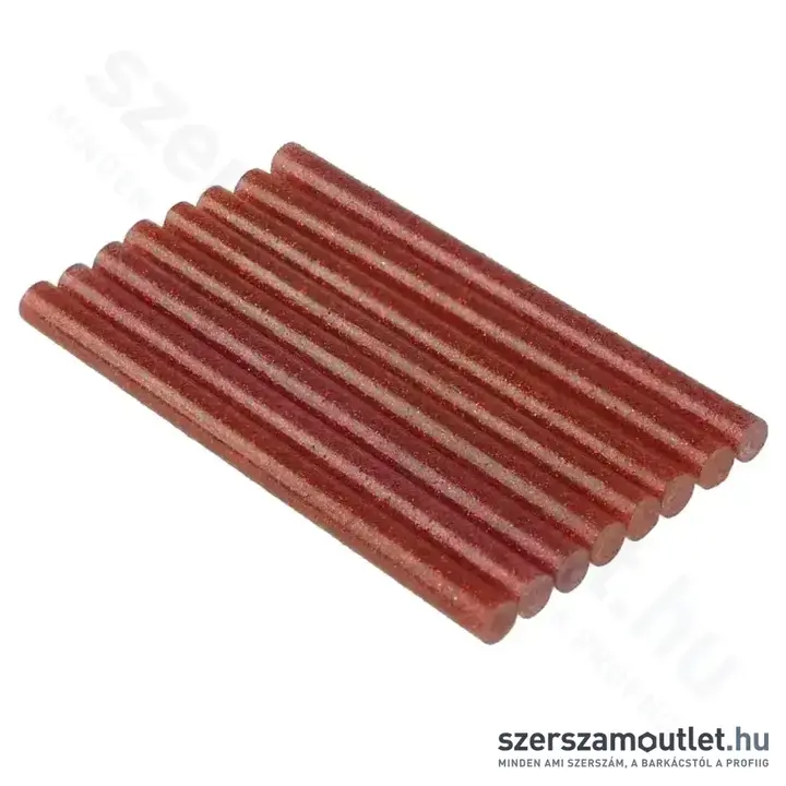 DEDRA Ragasztópatron piros csillám (8x100mm) 8db (DED7575)
