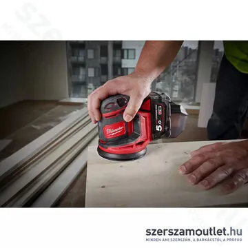 MILWAUKEE M18 BOS125-0 Akkus excentercsiszoló (18V/125mm) (Akku és töltő nélkül!)