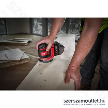 MILWAUKEE M18 BOS125-0 Akkus excentercsiszoló (18V/125mm) (Akku és töltő nélkül!)