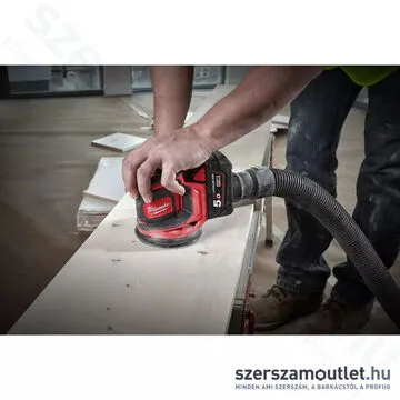 MILWAUKEE M18 BOS125-0 Akkus excentercsiszoló (18V/125mm) (Akku és töltő nélkül!)