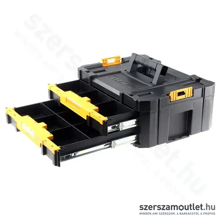 DEWALT TSTAK IV Szortimenter beépített fiókos tárolóval 430x162x314mm (DWST1-70706)