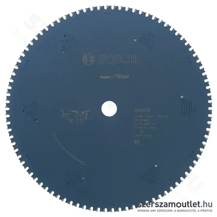 BOSCH Expert for Steel körfűrésztárcsa acélra (355x25,4 mm) 90 fog