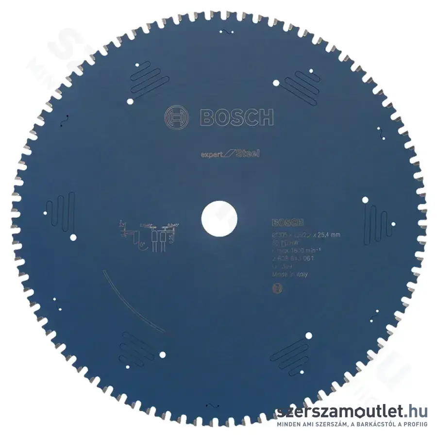 BOSCH Expert for Steel körfűrésztárcsa acélra (305x25,4 mm) 80 fog