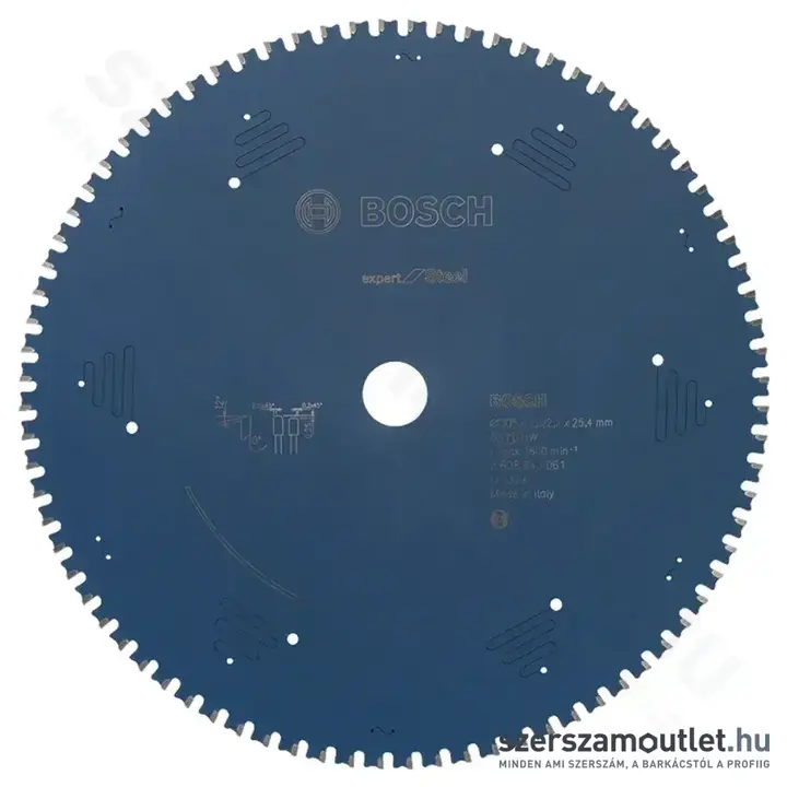 BOSCH Expert for Steel körfűrésztárcsa acélra (305x25,4 mm) 80 fog
