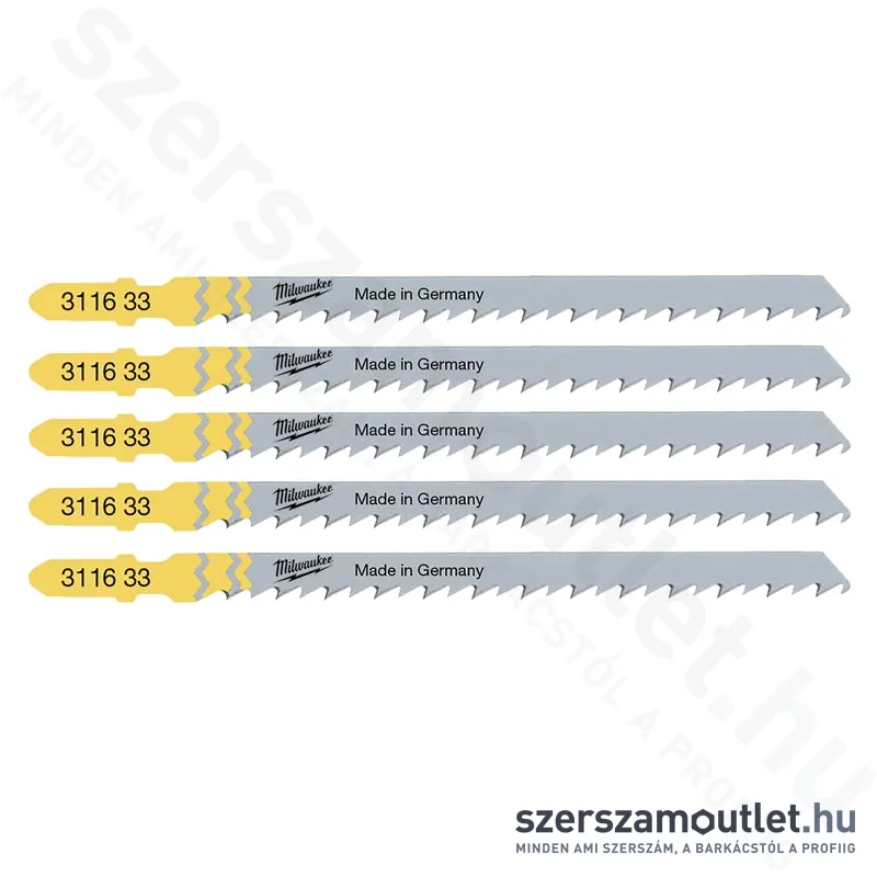 MILWAUKEE T 344 D Gyorsvágó fűrészlap 105x4mm (5db)