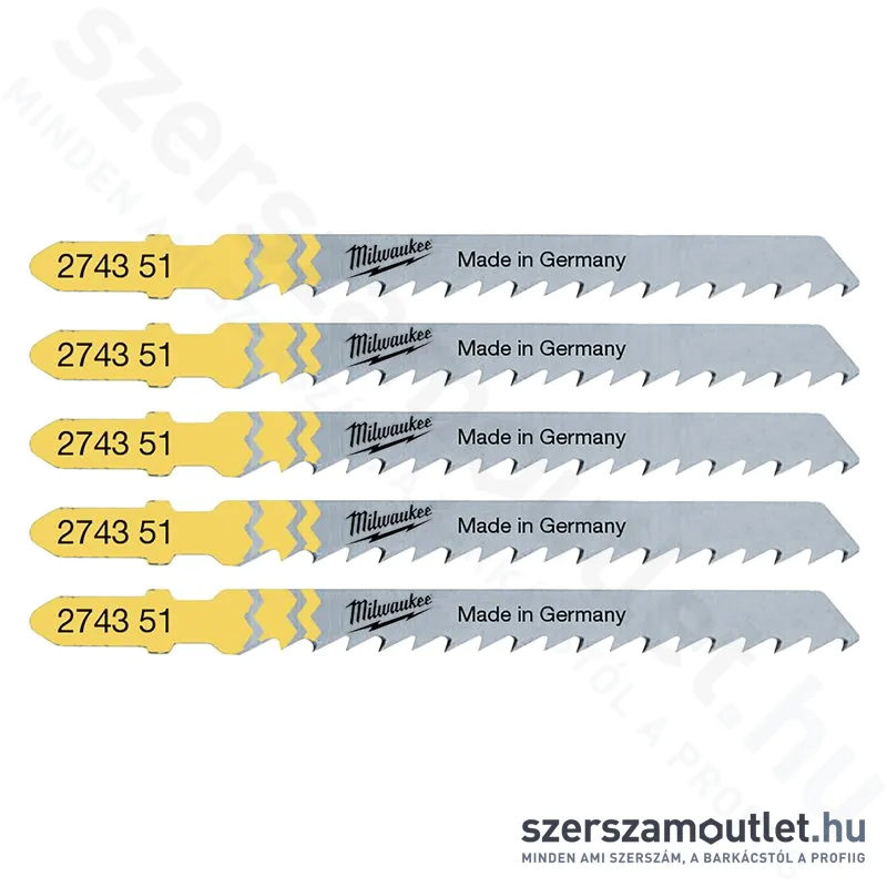 MILWAUKEE T 101 D Tiszta és forgács nélkül vágó fűrészlap 75x4mm (5db)