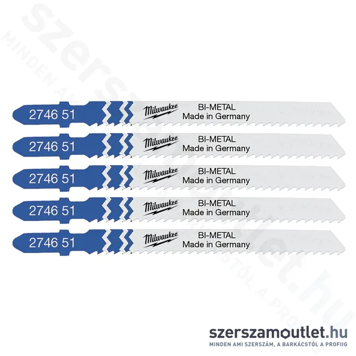 MILWAUKEE T 101 A Szúrófűrészlap 75x2,5mm (5db)