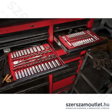 MILWAUKEE Racsnis dugókulcs készlet 50 részes 1/4