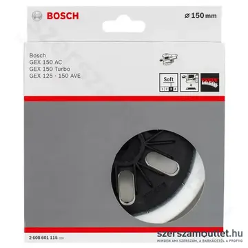 BOSCH Csiszolótalp GEX 150AC/150 Turbo/125-150AVE-hoz 150mm Lágy