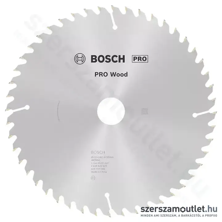 BOSCH Optiline Wood körfűrészlap kézi körfűrészekhez, 230x2,8/1,8x30mm 48 fog