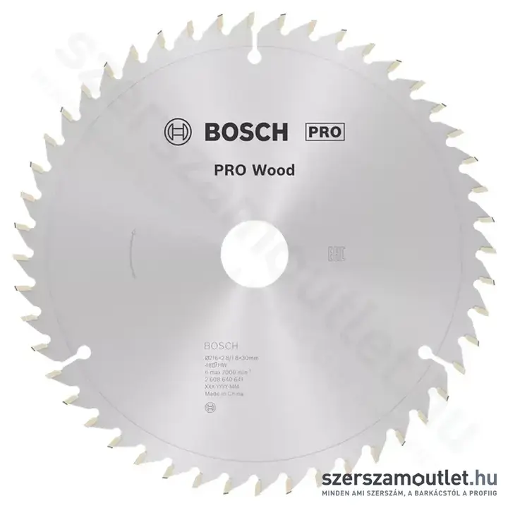 BOSCH Optiline Wood körfűrészlap leszabó és gérvágó fűrészekhez, 216x2,8/1,8x30mm 48 fog