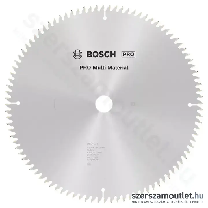 BOSCH Multi Material körfűrészlap gérvágó és asztali körfűrészhez, 350x3,2/2,5x30mm 96 fog, HLTCG