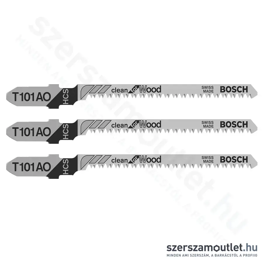 BOSCH T 101 AO Clean for Wood szúrófűrészlap 3db (2608630559)