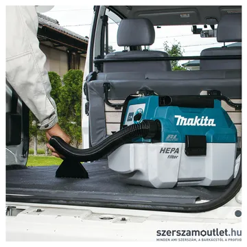 MAKITA DVC750LZ Akkus Száraz-Nedves porszívó BL motoros, HEPA (18V) (Akku és töltő nélkül!)
