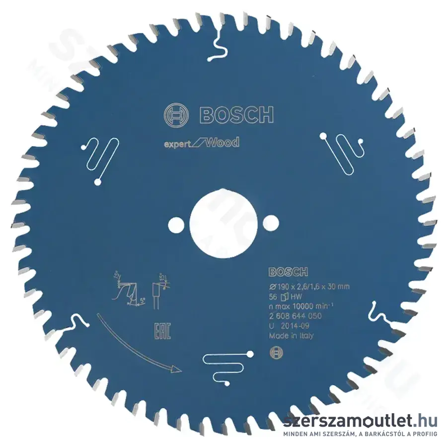 BOSCH Expert for Wood körfűrészlap 190x2,6/1,6x30mm T56 (2608644050)