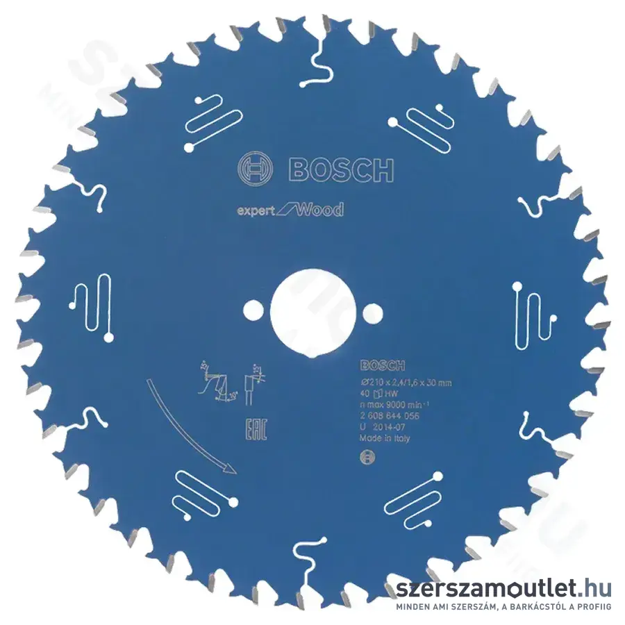 BOSCH Expert for Wood körfűrészlap 210x2,4/1,6x30mm T40 (2608644056)