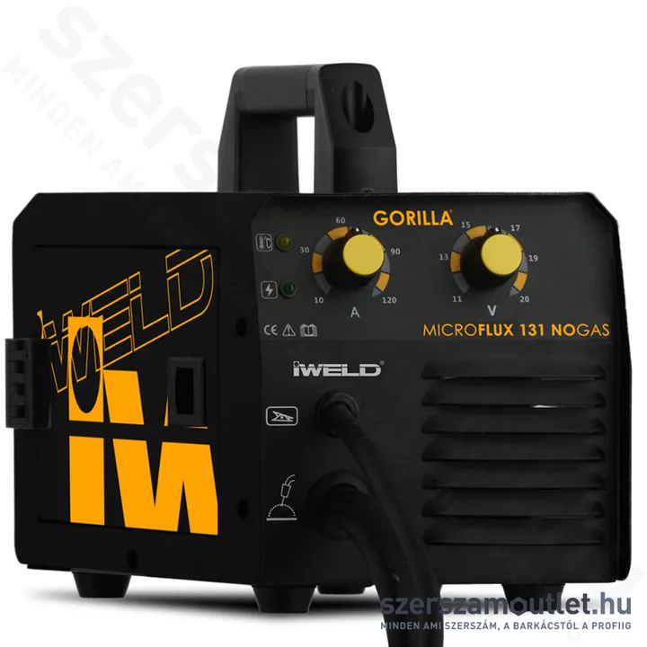 IWELD GORILLA MICROFLUX 131 NOGAS Hegesztő inverter (50-125A) (80MROFLUX131)