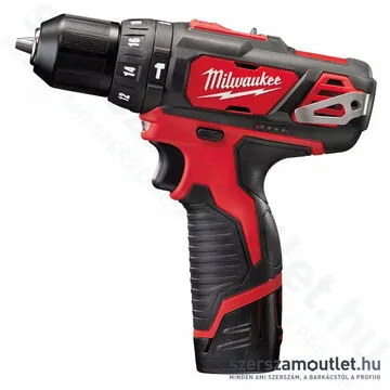 MILWAUKEE M12 BPD-202C Akkus ütvefúró-csavarozó kofferben (30Nm/2x2,0Ah/12V) (4933441940)