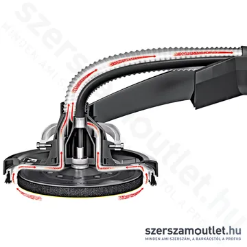 FLEX GE 7 +MH-X+SH Fal- és mennyezet csiszoló (excenteres fejjel) (710W/225mm) (494.550)