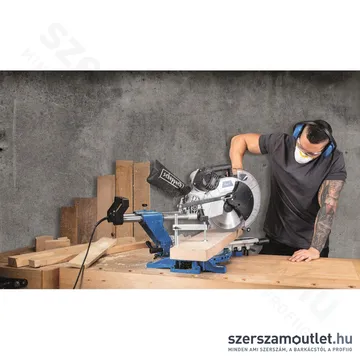 SCHEPPACH HM 140 L Dönthető gérvágó fűrész húzófunkcióval, lézerrel (2000W/305mm)