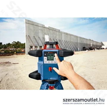 BOSCH GRL 600 CHV Akkus forgólézer + vevő +távvezérlő +állvány +léc +koffer (PIROS) (06159940P5)