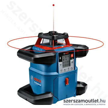 BOSCH GRL 600 CHV Akkus forgólézer + vevő +távvezérlő +állvány +léc +koffer (PIROS) (06159940P5)