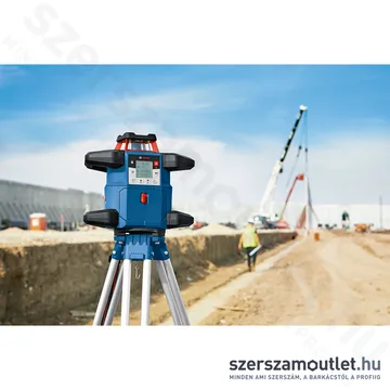 BOSCH GRL 600 CHV Akkus forgólézer + vevő +távvezérlő +állvány +léc +koffer (PIROS) (06159940P5)