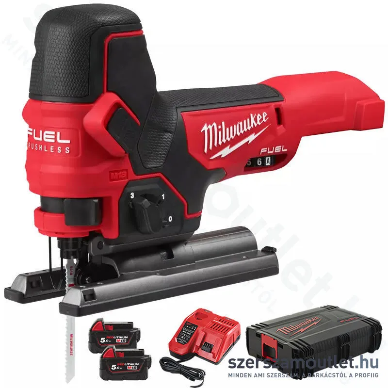 MILWAUKEE M18 FBJS-502X Akkus szúrófűrész szénkefementes, HD kofferben (2x5,0Ah/18V)