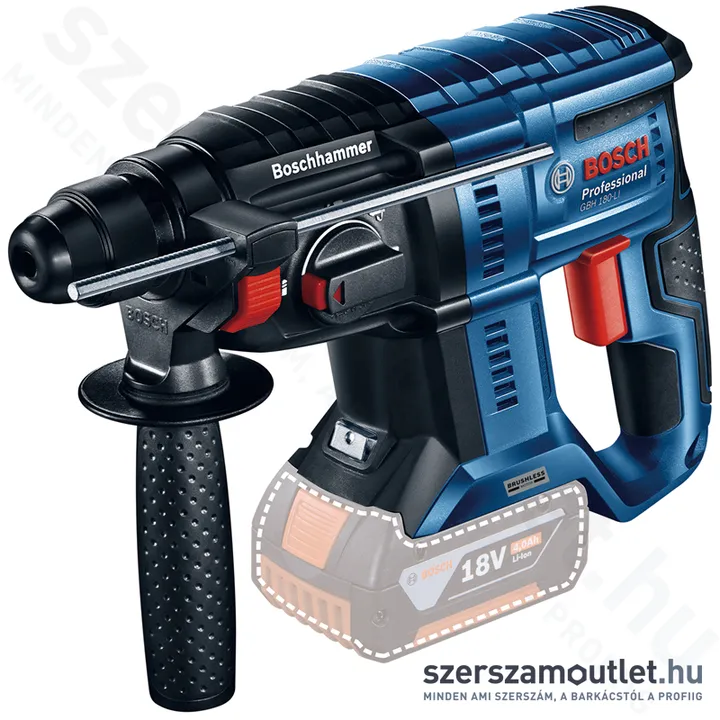 BOSCH GBH 180-LI Akkus fúró-vésőkalapács szénkefementes (18V/2J) (Akku és töltő nélkül!)
