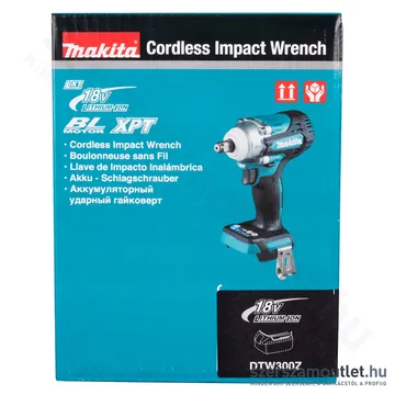MAKITA DTW300Z Akkus szénkefementes ütvecsavarozó 1/2