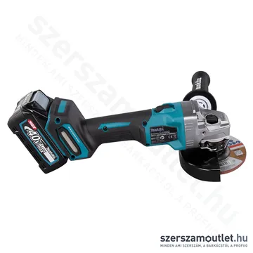 MAKITA GA005GM201 Akkus szénkefementes sarokcsiszoló 125mm, MAKPAC kofferben (2x4,0Ah/40V)