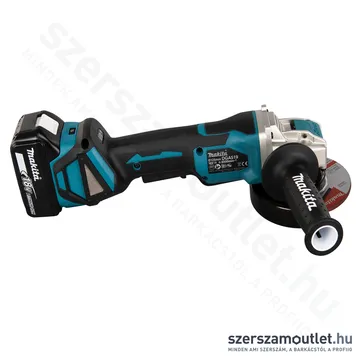 MAKITA DGA519RTJ Akkus BL motoros fordulatszabályzós sarokcsiszoló X-LOCK 125mm (2x5,0Ah/18V)