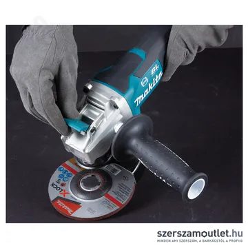 MAKITA DGA519RTJ Akkus BL motoros fordulatszabályzós sarokcsiszoló X-LOCK 125mm (2x5,0Ah/18V)