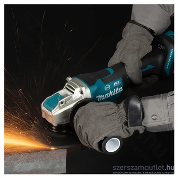 MAKITA DGA519RTJ Akkus BL motoros fordulatszabályzós sarokcsiszoló X-LOCK 125mm (2x5,0Ah/18V)