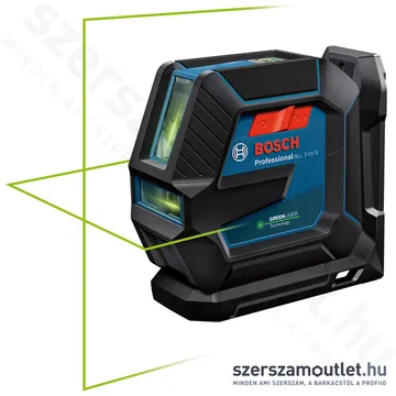 BOSCH GLL 2-15 G Keresztvonalas lézer ZÖLD (2 vonal/15m) (0601063W00)