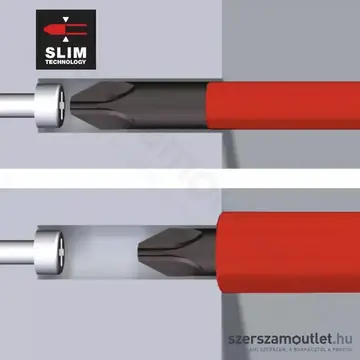 WIHA SoftFinish Electric slimFix VDE Csavarhúzó PH1x80 (3211/No.35393/10136)
