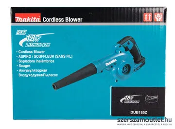 MAKITA DUB185Z Akkus légseprű (18V) (Akku és töltő nélkül!)