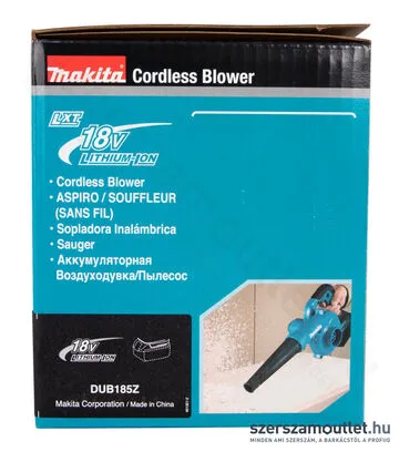 MAKITA DUB185Z Akkus légseprű (18V) (Akku és töltő nélkül!)