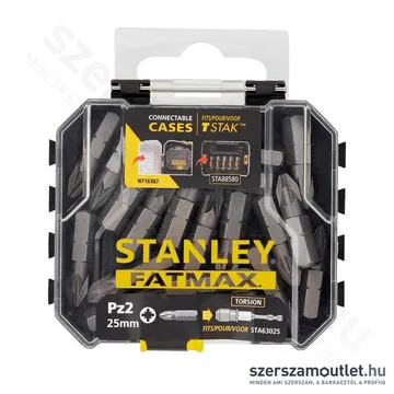 STANLEY SFM 20 db 25mm standard Pz2 bit - PRO-STACK CADDY kompatibilis dobozban (STA88567-XJ)