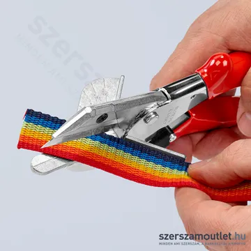 KNIPEX Sarokvágó olló műanyag és gumi profilokhoz 215mm (94 35 215)