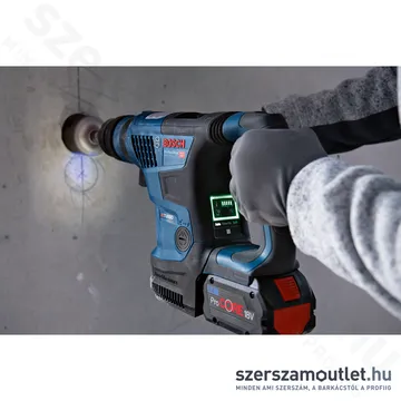 BOSCH GBH 18V-34 CF Akkus fúró-vésőkalapács cseretokmánnyal, kofferben (18V) (Akku és töltő nélkül!)