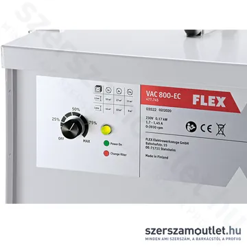 FLEX VAC 800-EC Air Protect 14 Építési hely légtisztító (170W) (505.749)