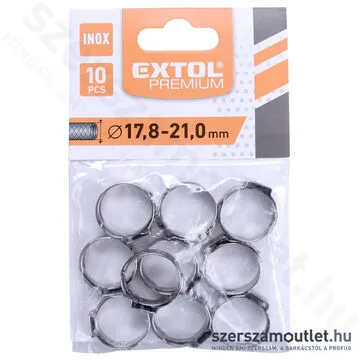 EXTOL Csőbilincs készlet, roppantós 17,8-21mm, 1/2