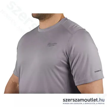 MILWAUKEE WWSSG-L WORKSKIN Technikai rövid ujjú póló, szürke (L)